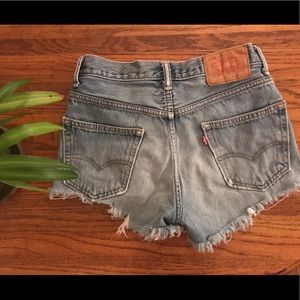 Levi Vintage High Waisted Jean Shorts